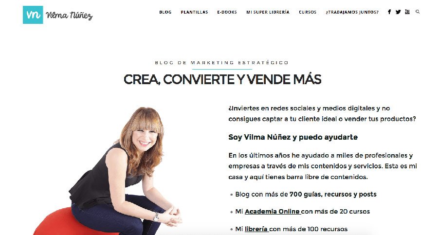 Vilma Nuñez - Los Mejores Blogs de Marketing Online en español del 2016