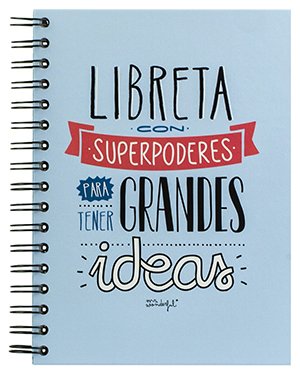 Los mejores regalos para marketeros: Mr Wonderful Libreta de color con "Superpoderes para tener Grandes Ideas"