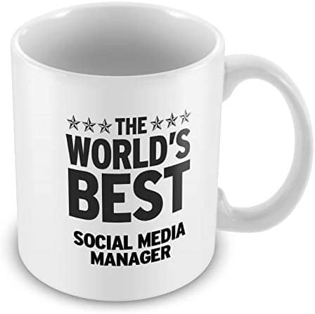 Los mejores regalos para marketeros - taza the worlds best social media manager