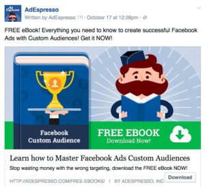 Ejemplo Call to Action en Facebook Ads 