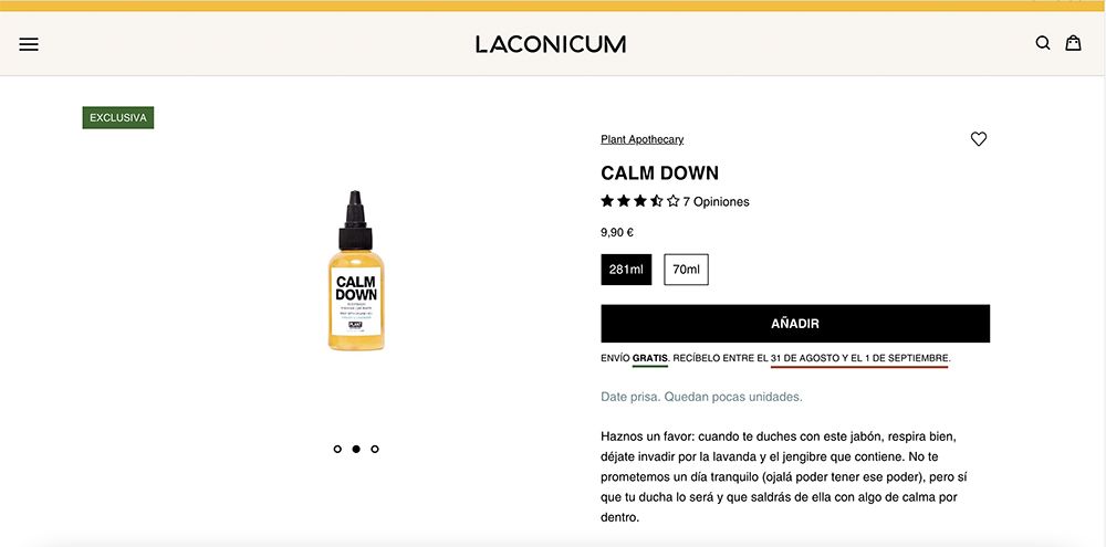 ejemplo ficha de producto laconicum