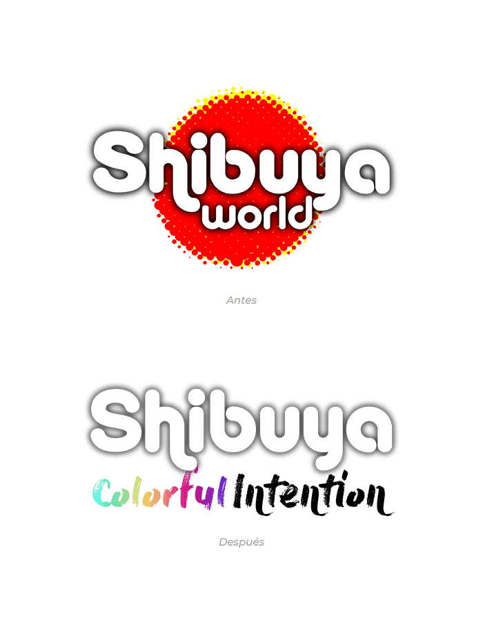 logo shibuya antes y después