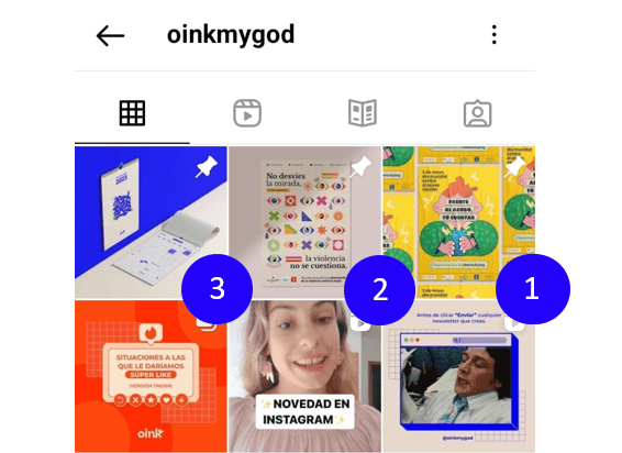instagram posts fijados oink my god